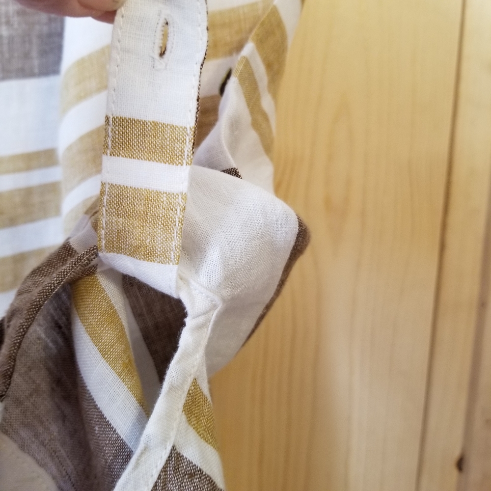 Rachel Zoe Linen Striped Tunic Top - Picture 7 of 8